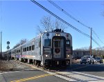 NJT Tri States Santa Train crossing Beaverbrook Rd 